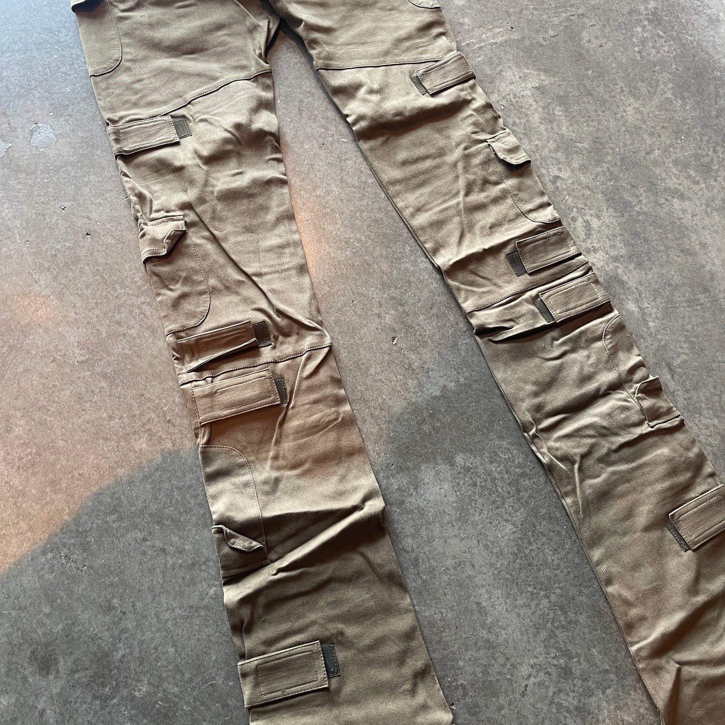 Handmade Olive Tactical Stacked Cargo