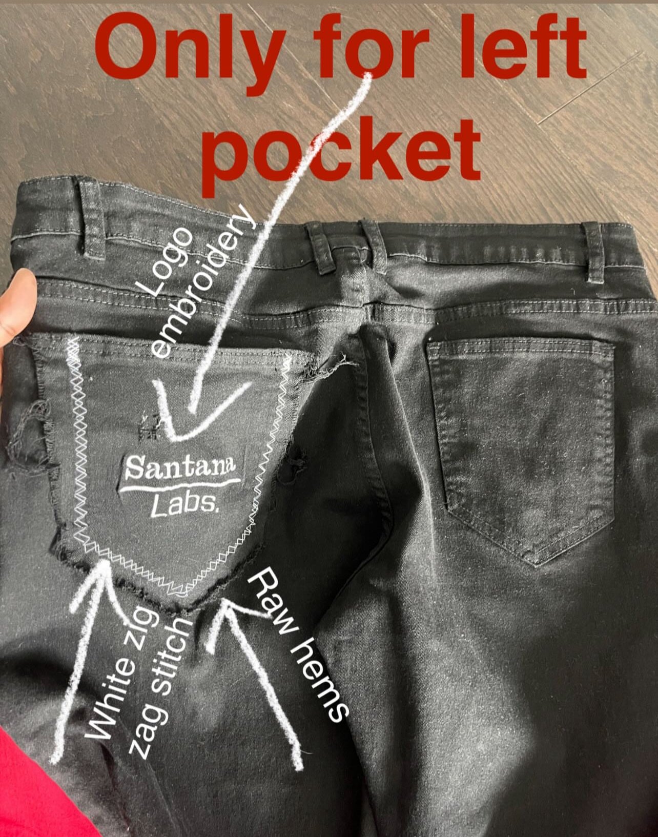 Double Wide Leg Flare Stone Wash Grey, Black, & Cream Denim