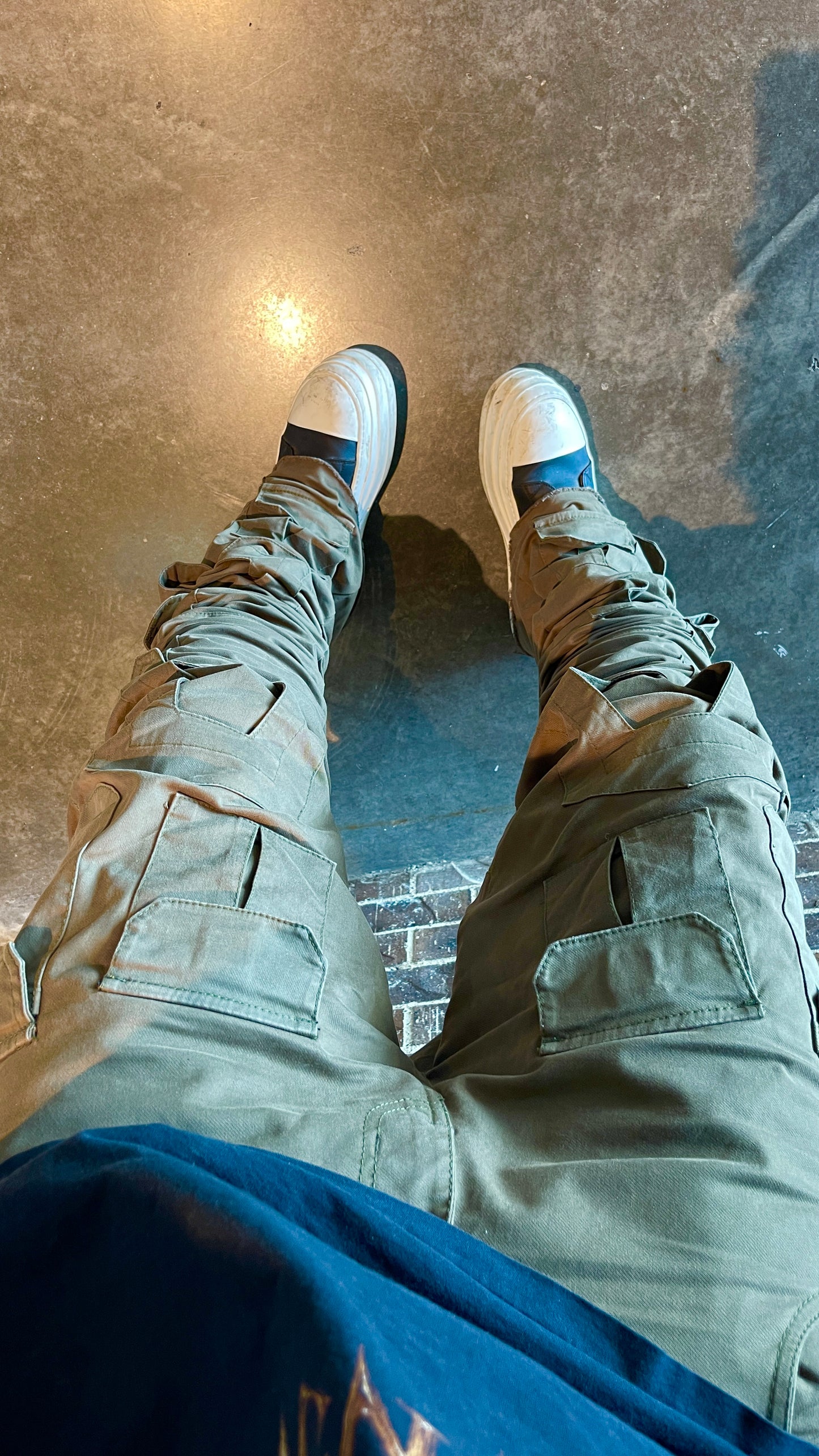 Handmade Olive Tactical Stacked Cargo