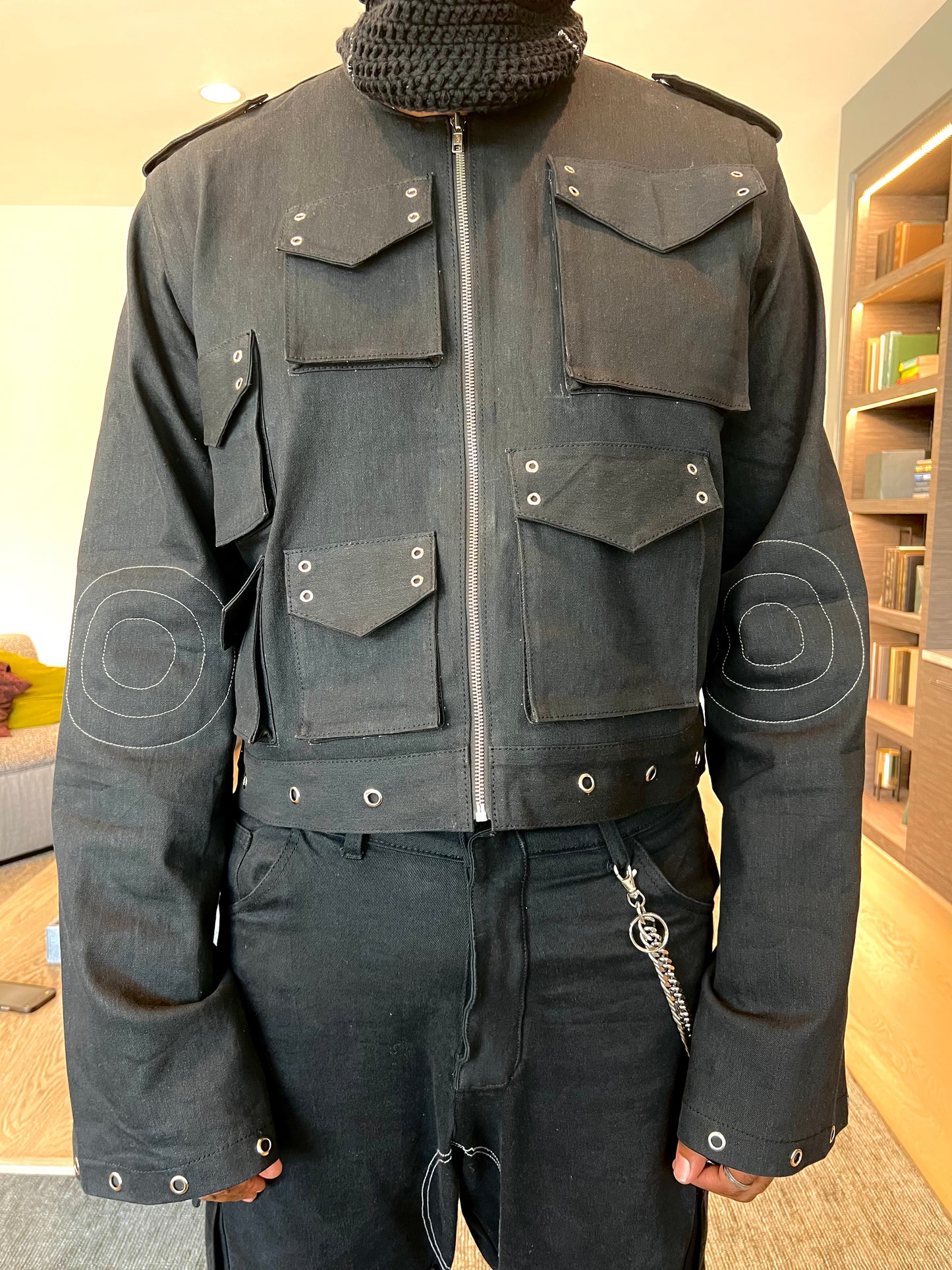 Black Convertible Jacket/Vest
