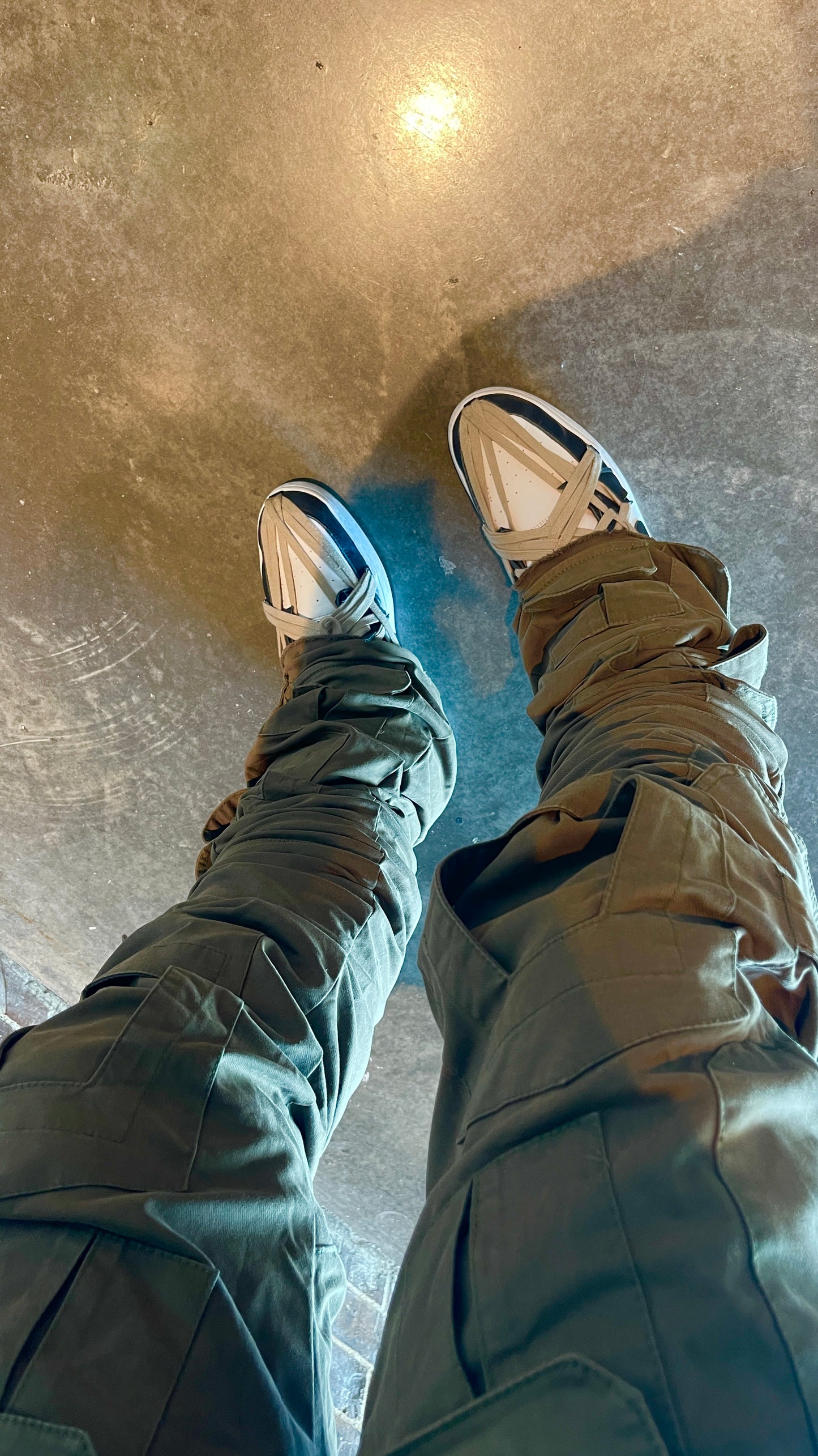 Handmade Olive Tactical Stacked Cargo