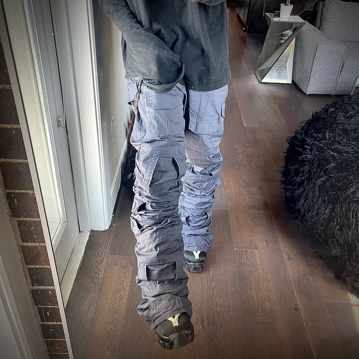 Handmade Grey Tactical Stacked Cargo
