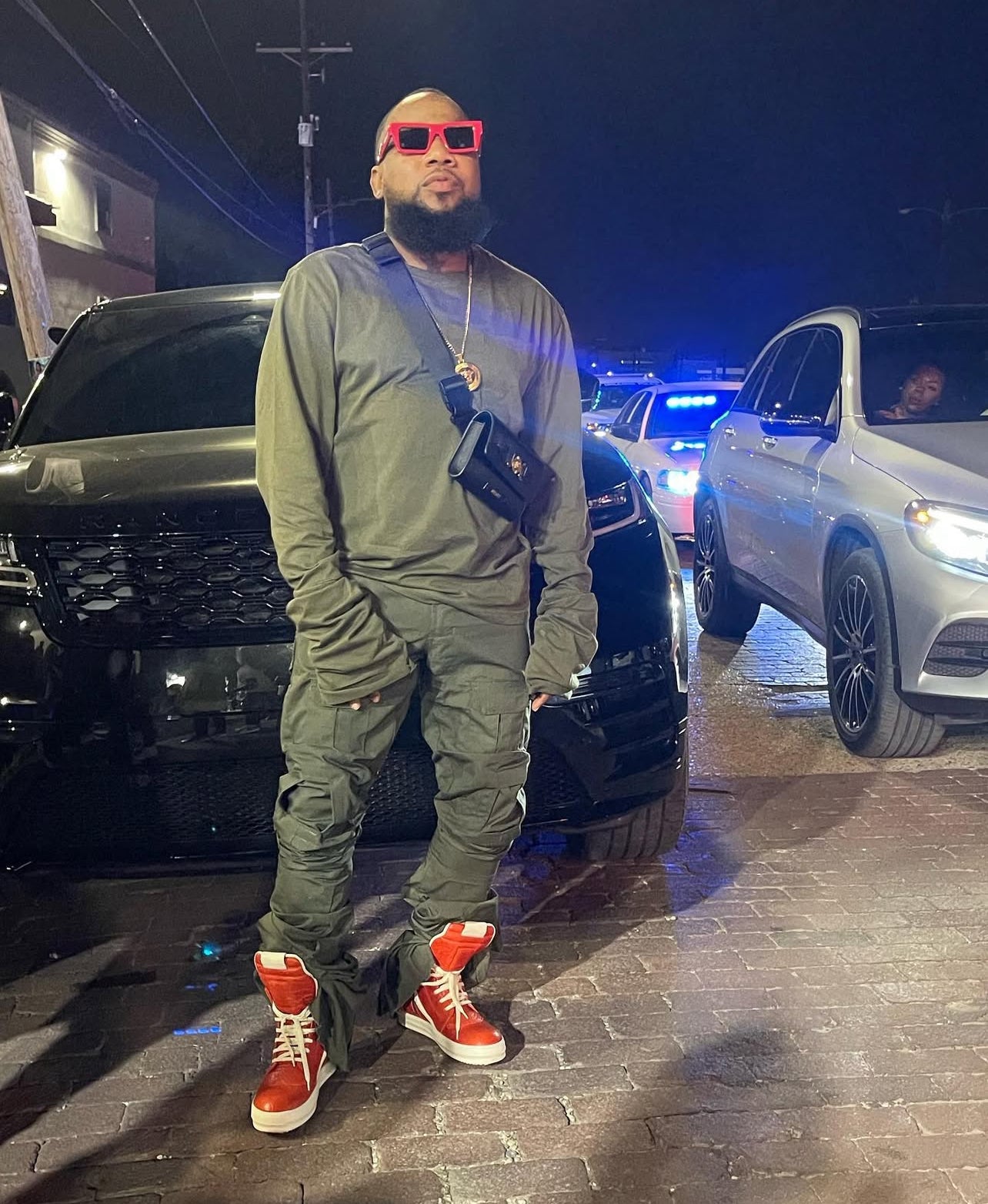 Handmade Olive Tactical Stacked Cargo