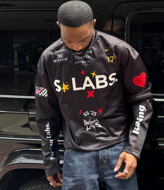 Black Moto Jersey
