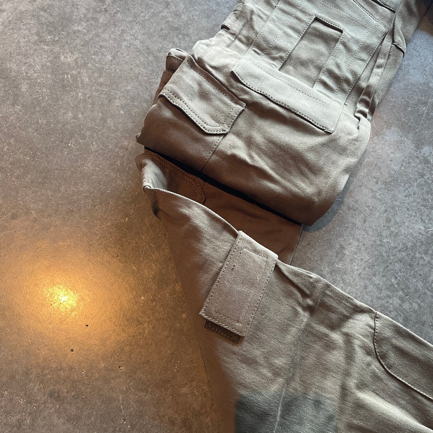 Handmade Olive Tactical Stacked Cargo