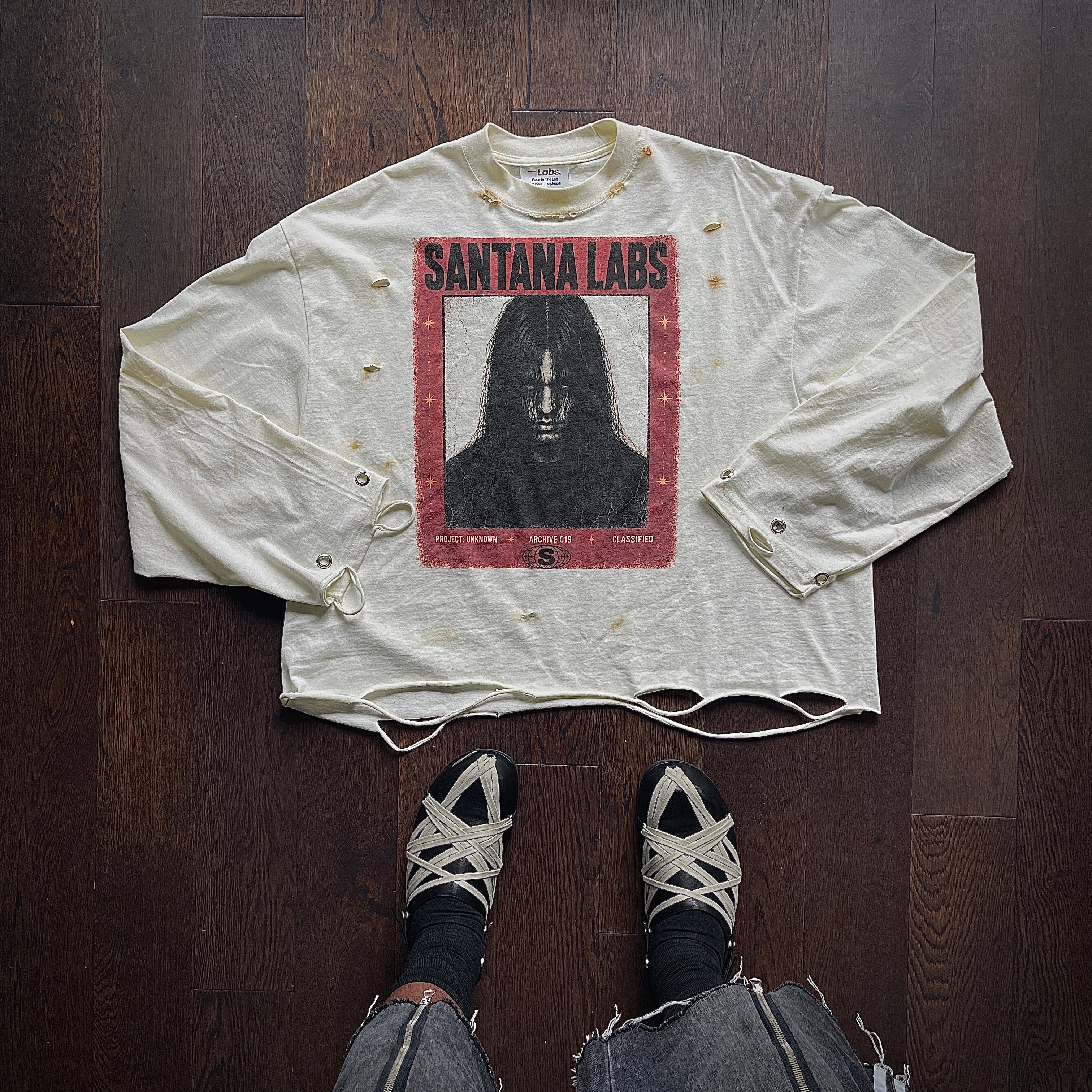 Cropped ARCHIVE Tee – Santana Labs.