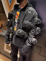 Load image into Gallery viewer, (Made To Order)Cropped 3D Cargo Jacket
