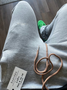 Unisex Heather Gray Super Stacked Joggers