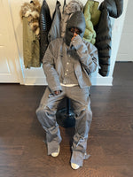 Load image into Gallery viewer, Handmade Anthracite Vintage Grey Layered Trucker
